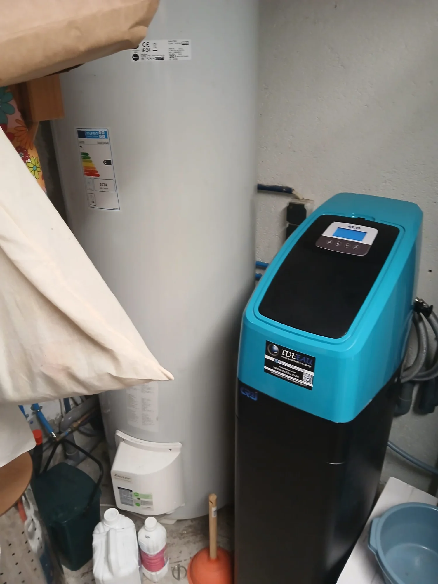 Ballon eau chaude et adoucisseur